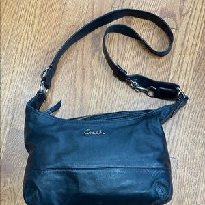 Coach Black Leather Shoulder Bag